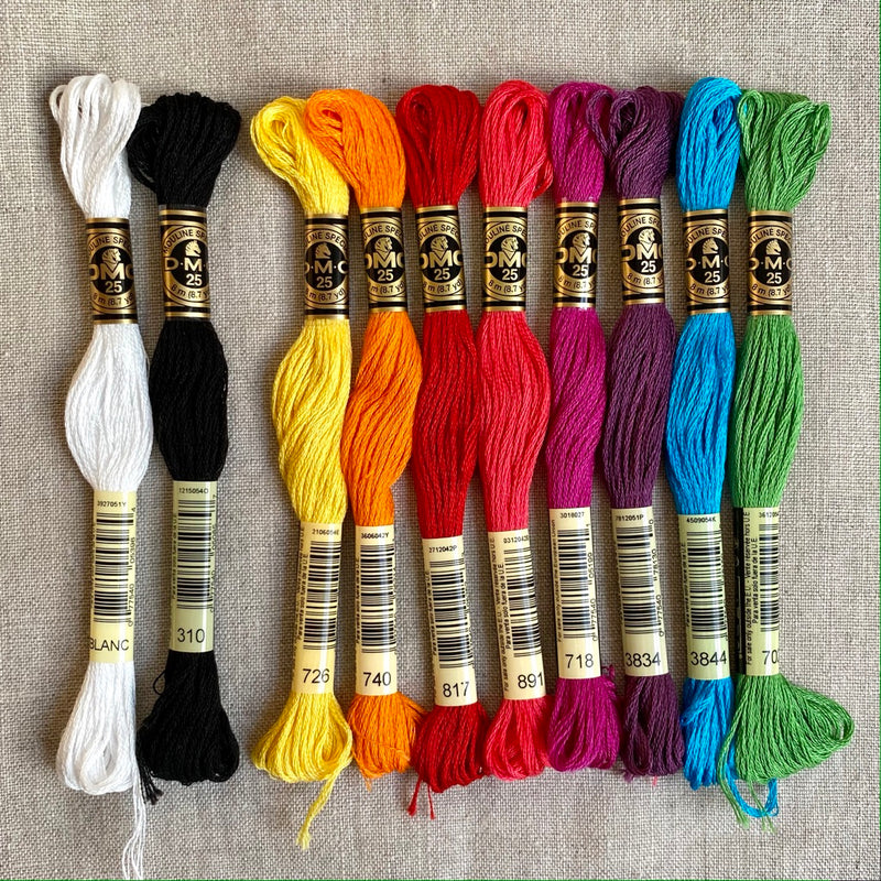 DMC Embroidery Floss: Rainbow 10