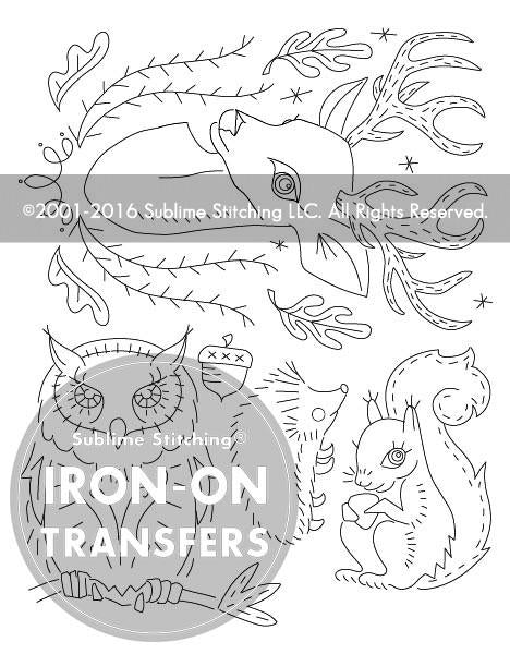 Forest Friends : Embroidery Transfer Patterns