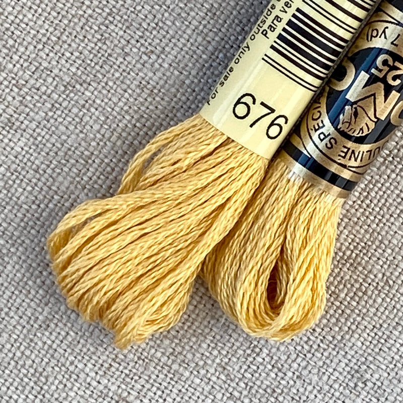 DMC # 676 Light Old Gold Floss / Thread