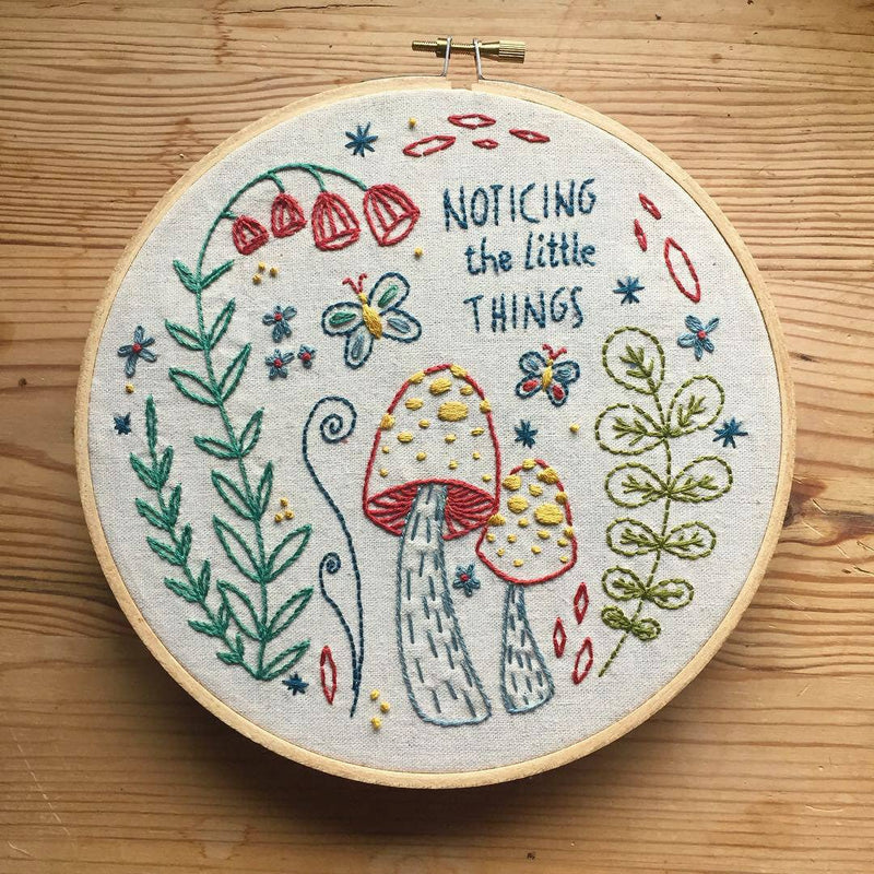 Budgiegoods // Noticing Embroidery Kit // Art by Lori Roberts