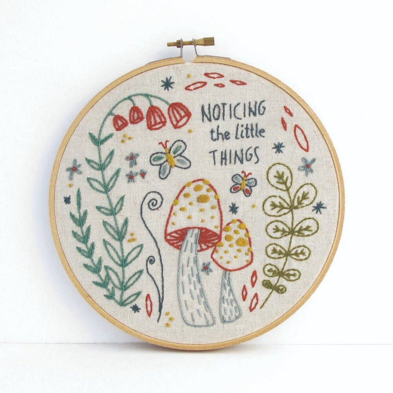 Budgiegoods // Noticing Embroidery Kit // Art by Lori Roberts