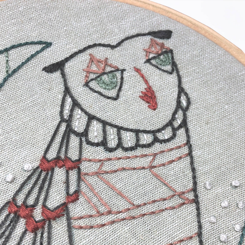 Budgiegoods // Owl Embroidery Kit