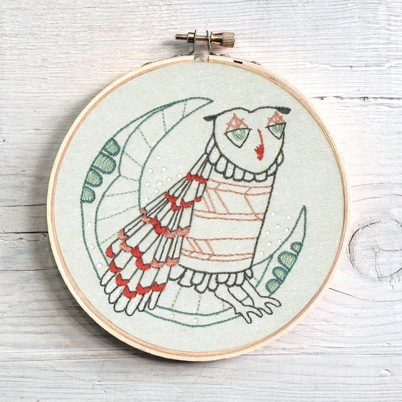 Budgiegoods // Owl Embroidery Kit