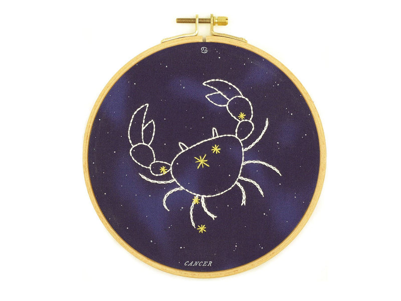 Kiriki Press // Constellation Series // Cancer - 6" Hoop Kit