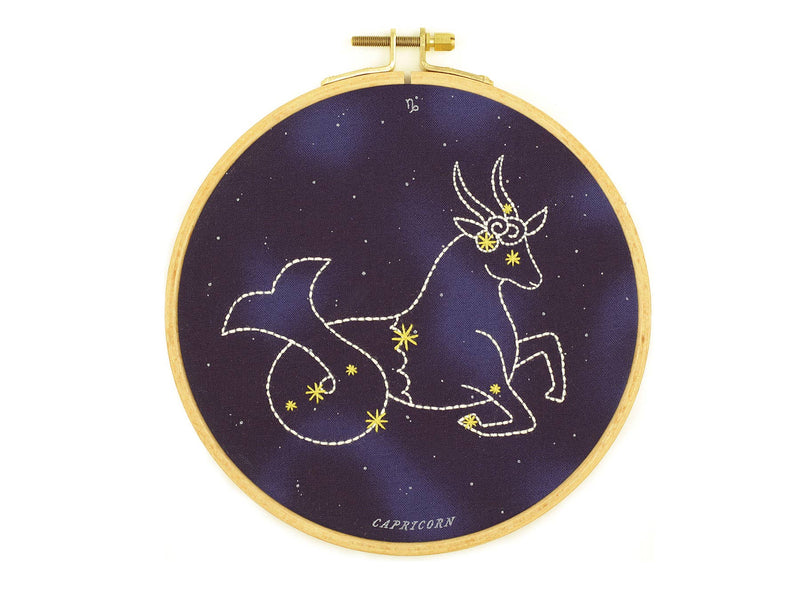 Kiriki Press // Constellation Series // Capricorn - 6" Hoop Kit