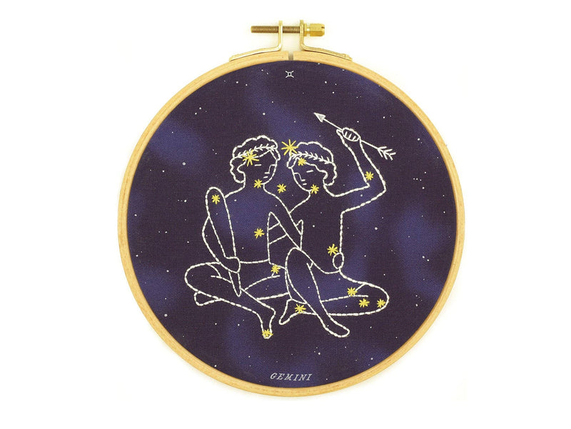 Kiriki Press // Constellation Series // Gemini - 6" Hoop Kit