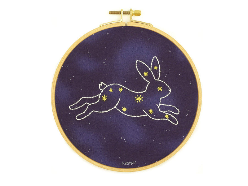 Kiriki Press // Constellation Series // Lepus - 6" Hoop Kit