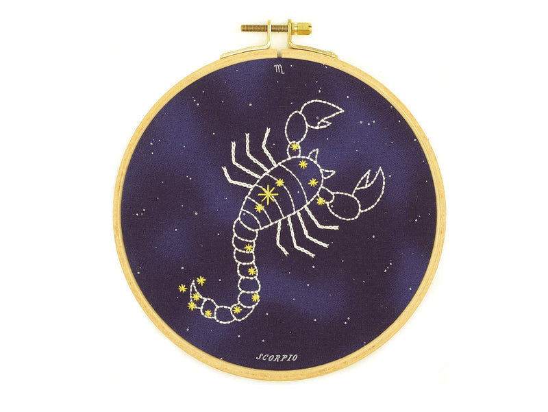 Kiriki Press // Constellation Series // Scorpio - 6" Hoop Kit