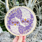 Borrowing Owl - Complete Embroidery Kit