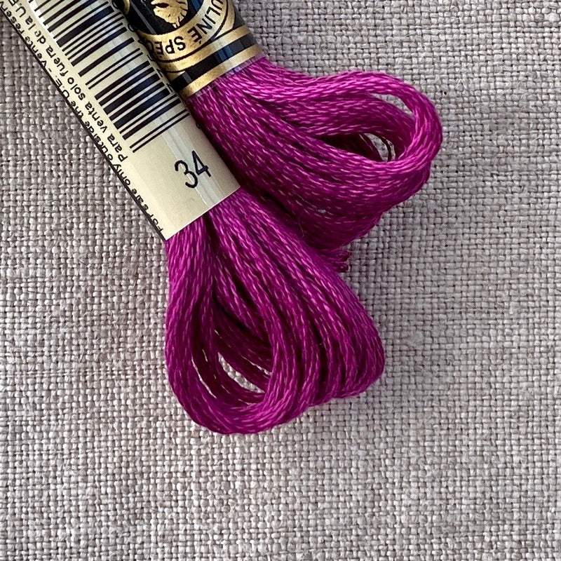 DMC Embroidery Floss: Warm Purples - Tiny Tomatoes Supply Co.