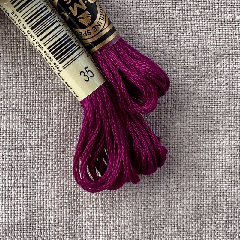 DMC Embroidery Floss: Warm Purples - Tiny Tomatoes Supply Co.