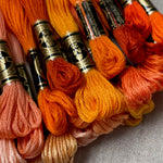 DMC Embroidery Floss: Oranges + Peaches