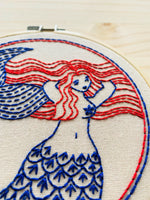 Mermaid Hair Don't Care Complete Embroidery Kit - Tiny Tomatoes Supply Co.