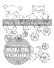 Bike Parade by Heidi Kenney  Embroidery Transfer Patterns - Tiny Tomatoes Supply Co.
