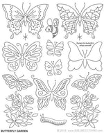 Butterfly Garden : Embroidery Transfer Patterns - Tiny Tomatoes Supply Co.
