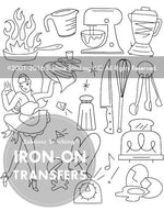 Krazy Kitchen : Embroidery Transfer Patterns - Tiny Tomatoes Supply Co.