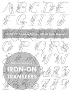 Floral Monograms : Embroidery Transfer Patterns - Tiny Tomatoes Supply Co.
