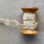 Cream Embroidered Scalloped Ribbon